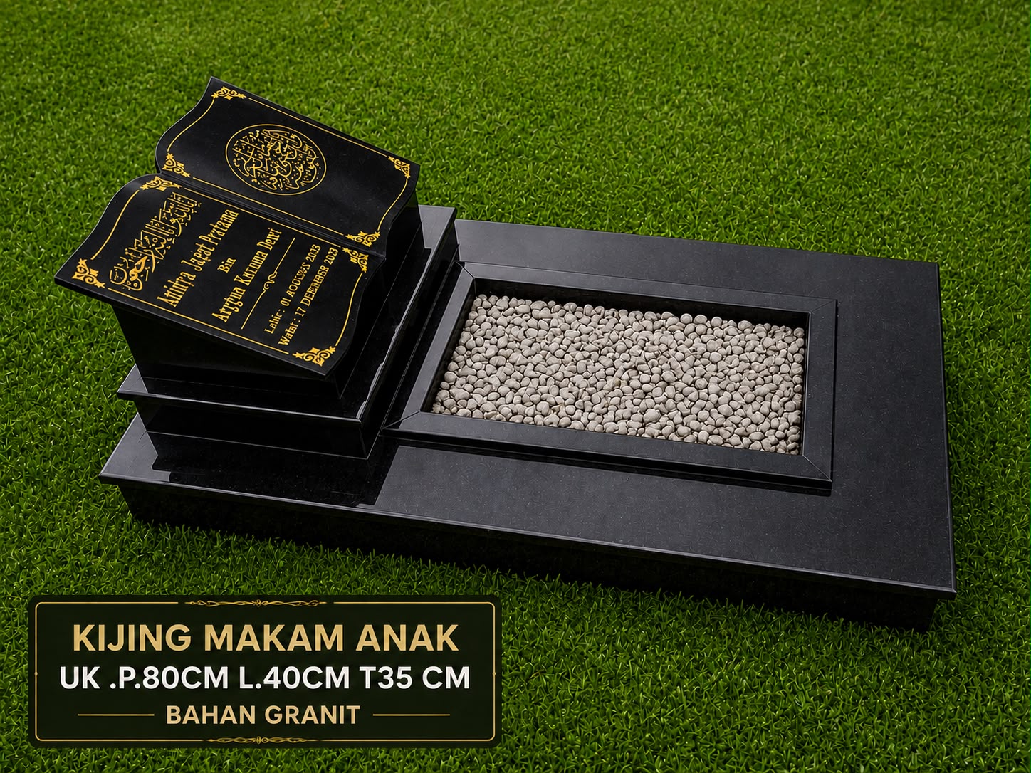 Kijing Makam Uk 80x40cm
